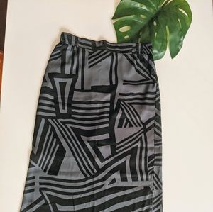 Ankle length skirt with band waist
